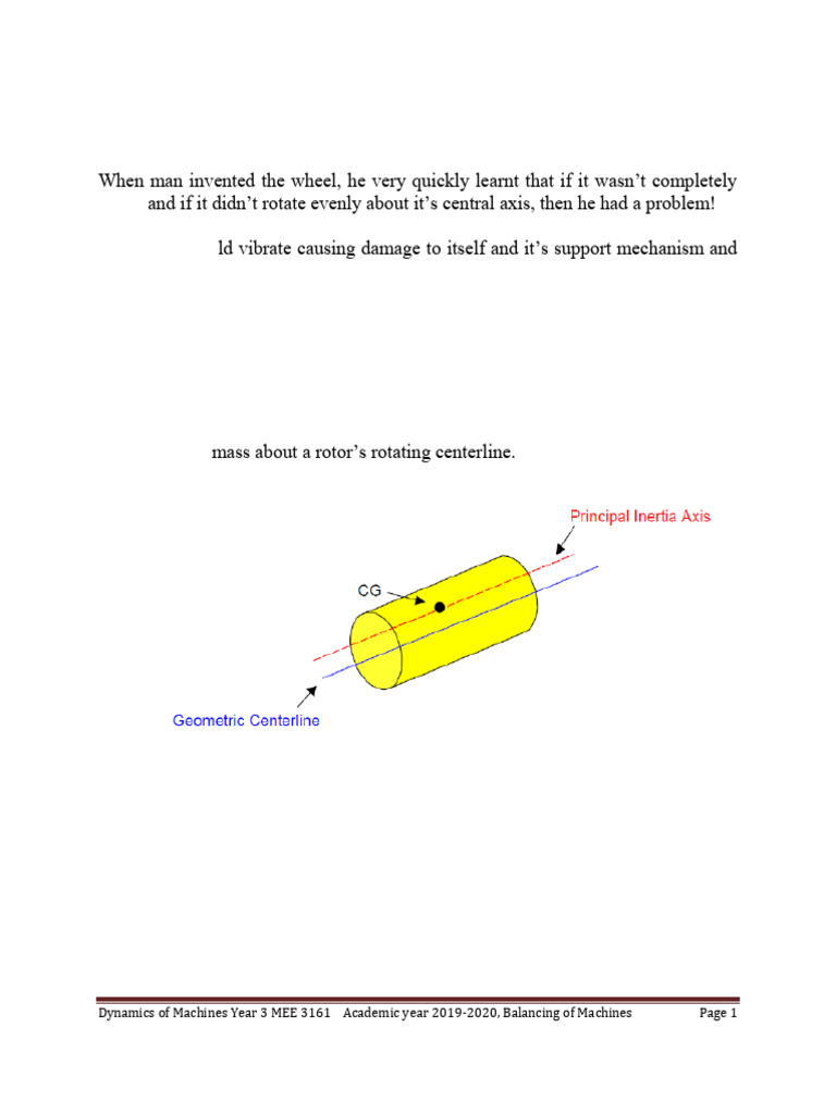 Lecture 3.1. Balancing of Rotating Parts (26 Nov) | PDF | Force | Angle