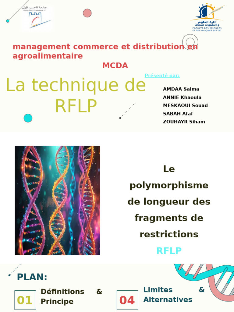 Définition et principe du RFLP | PDF | Réaction en chaîne par ...