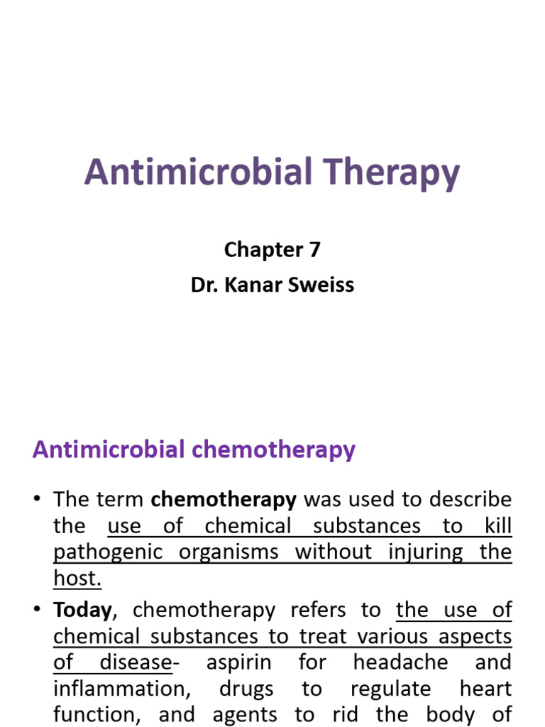 Antimicrobial Therapy Overview | PDF | Penicillin | Allergy