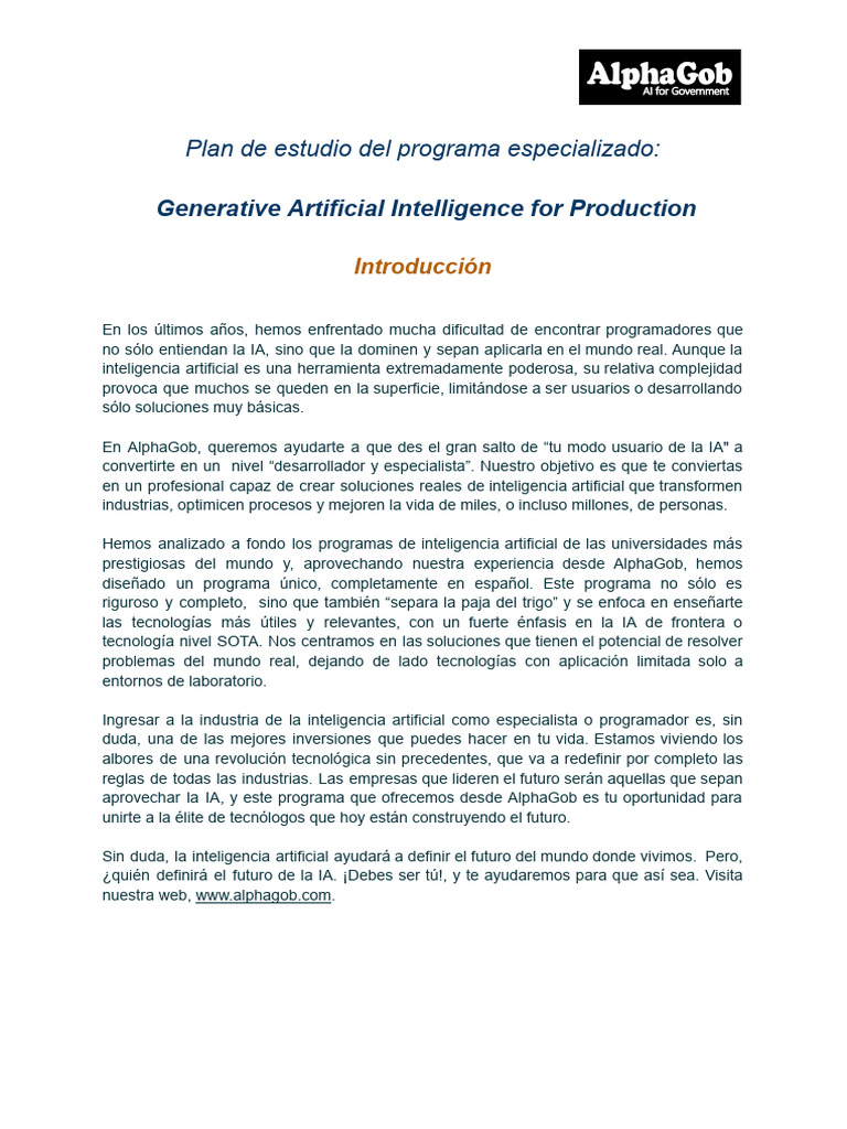 IA Generativa: De Usuario a Experto | PDF | Inteligencia artificial ...