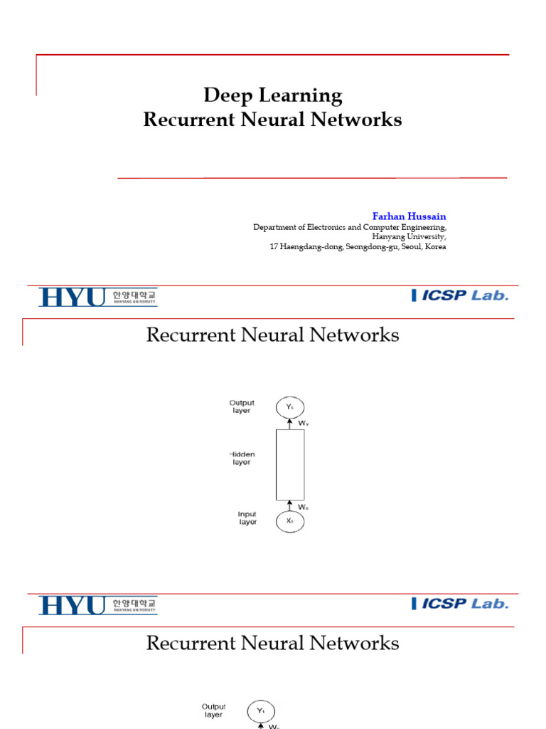 Deep Learning with Recurrent Neural Networks | PDF