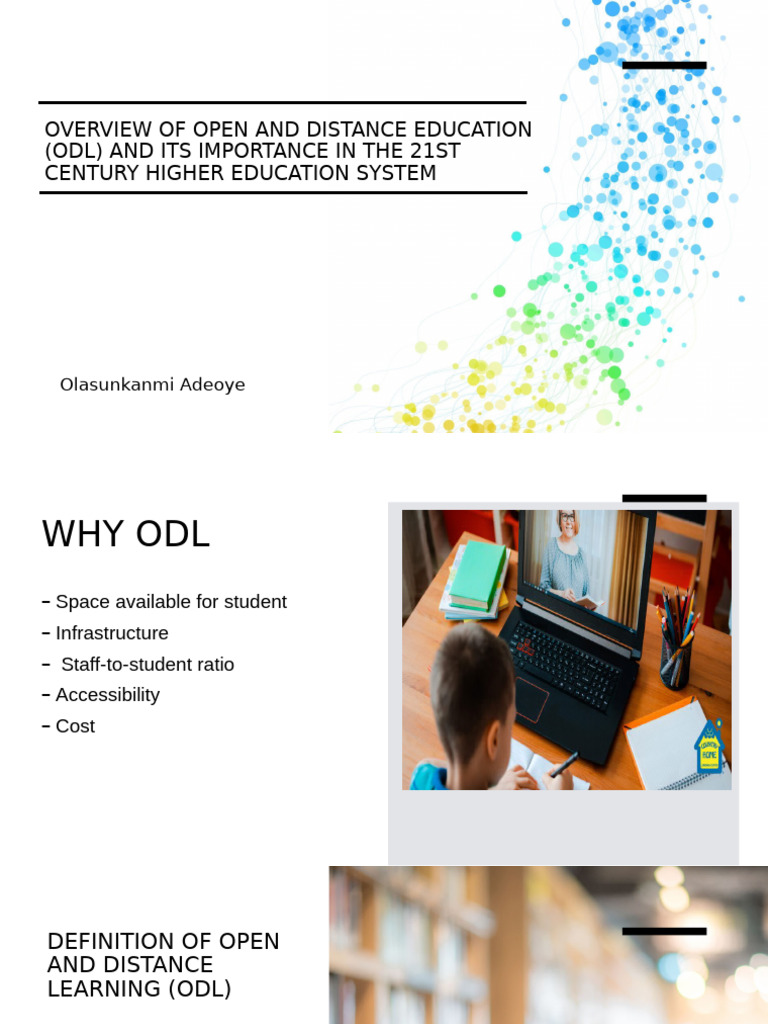 Importance of Open and Distance Learning | PDF | Evaluation | Distance ...