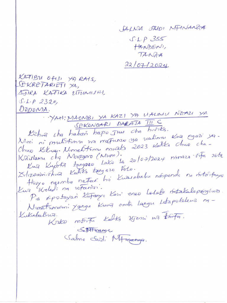 Application Letter | PDF