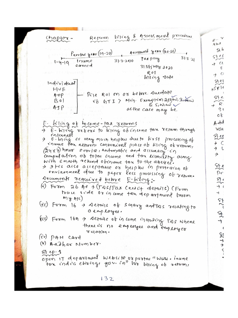 Return Filing and Assessment Procedure | PDF