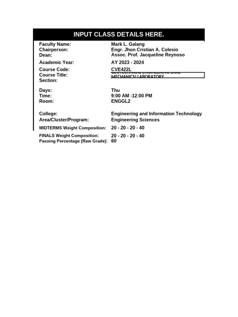 CE2251 SOIL MECHANICS visual data 3