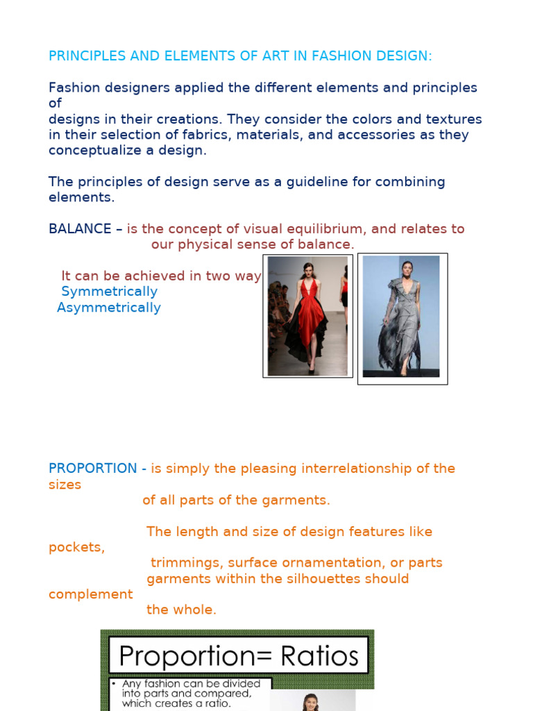Art Principles in Fashion Design | PDF