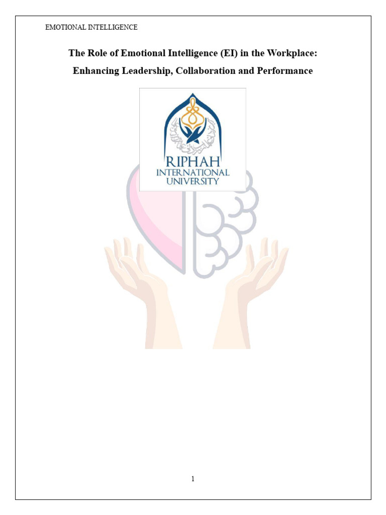 The Role of Emotional Intelligence | PDF | Emotional Intelligence ...