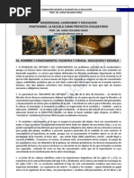 Modernidad, Iluminismo, Educacion y Escuela