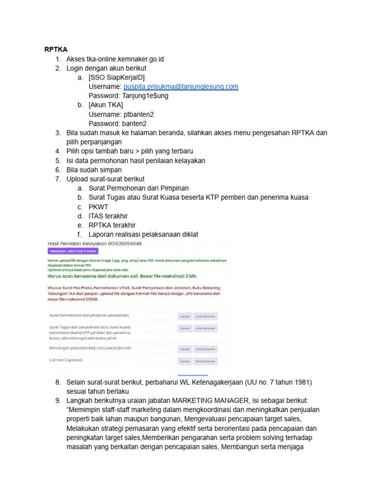 Guide Perpanjgan Its + Lampiran | PDF