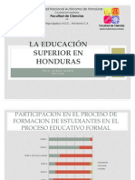 La Educación Superior en Honduras