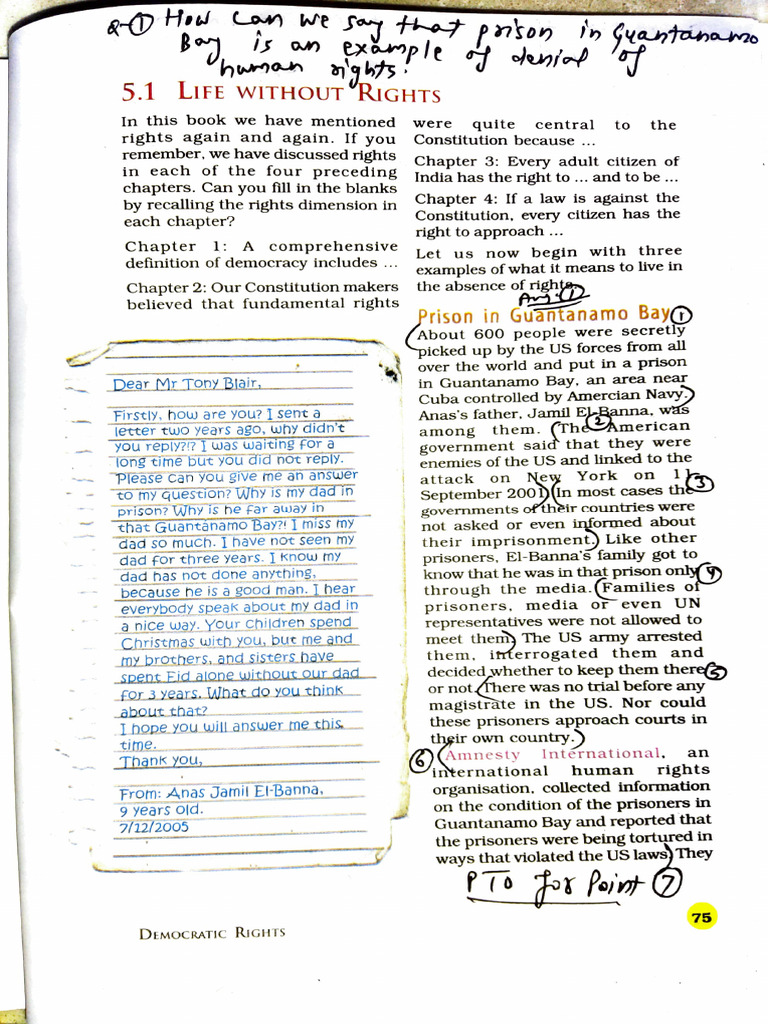 Class 9 Democratic Rights | PDF | Citizenship | Guantanamo Bay ...