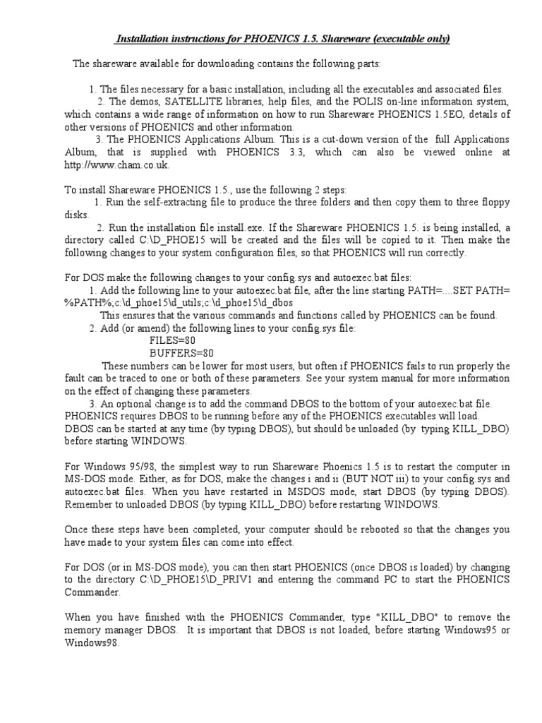 Readme 15 | Download Free PDF | Dos | Computer File