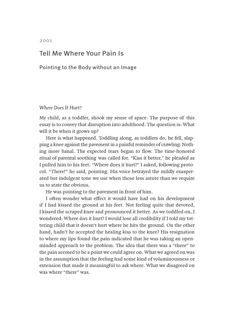 Understanding Pain's Location and Meaning | PDF | Visual Perception ...