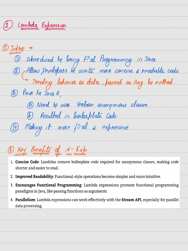 Java 8 Notes - 250105 | PDF