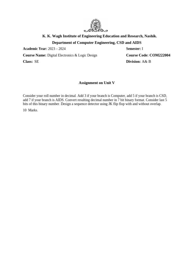 DELD Assignment 5 | PDF