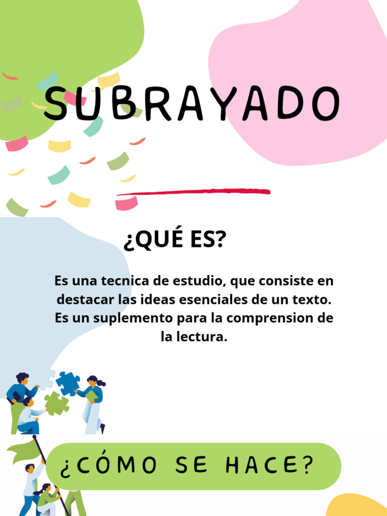 Técnicas Efectivas de Subrayado | PDF