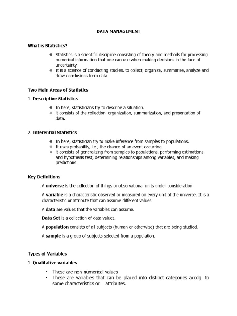 Basic Statistical Concepts - Measures of Location | PDF | Statistics ...