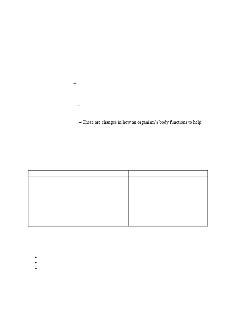 Understanding Adaptation in Organisms | PDF | Water | Desert