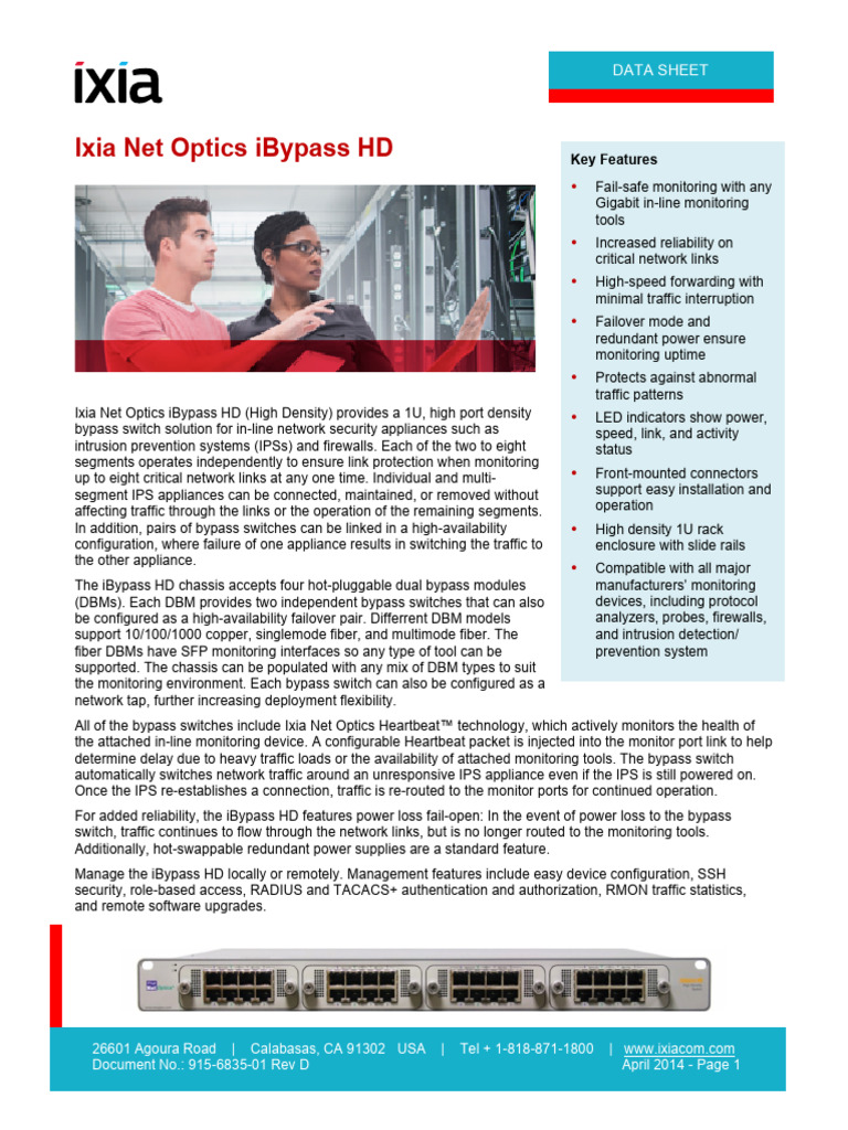 915 6835 01 Ibypasshd | PDF | Network Switch | Computer Network