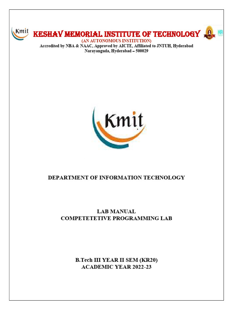 Competitive Programming Guide | PDF | Engineering | Integer (Computer ...