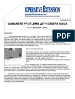 Concrete Problems in Desert Soils