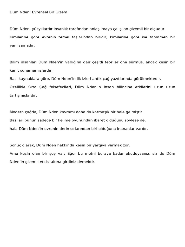 Dum Nden Makale | PDF