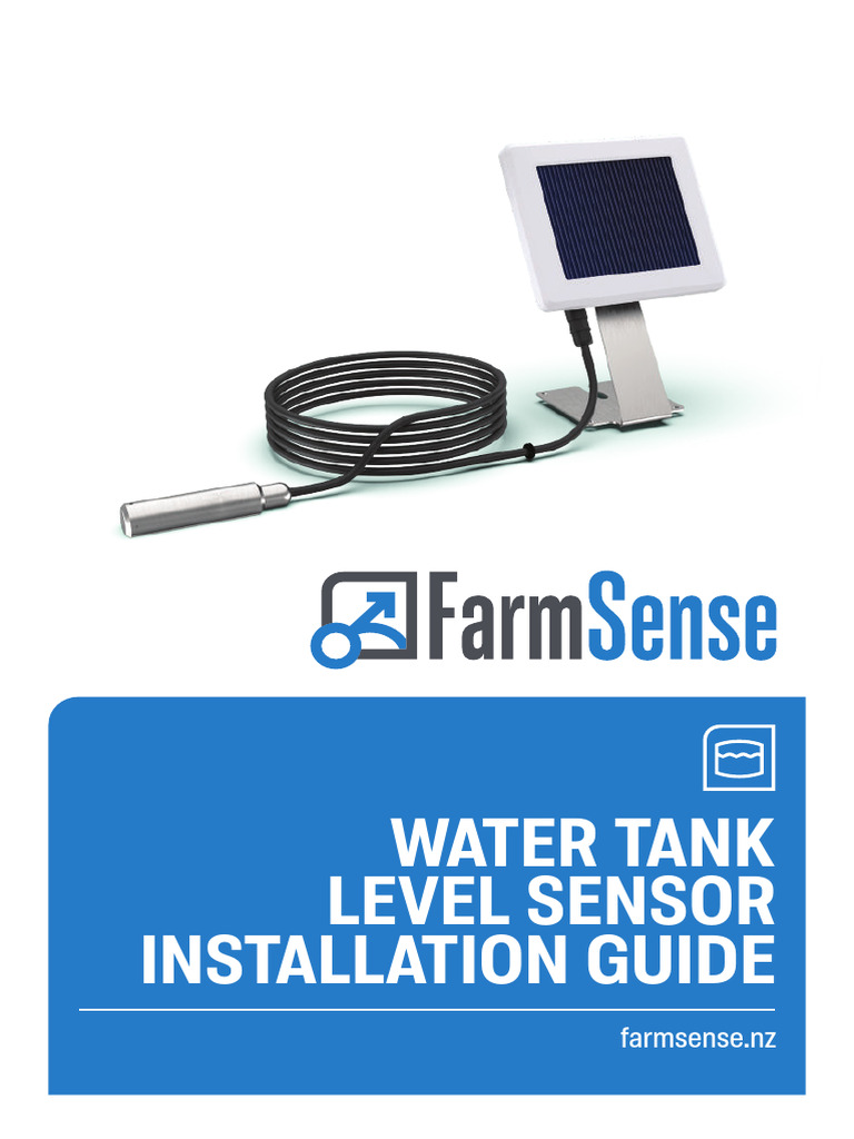 Water Tank Level Sensor Installation Guide | PDF | Drill | Manufactured ...