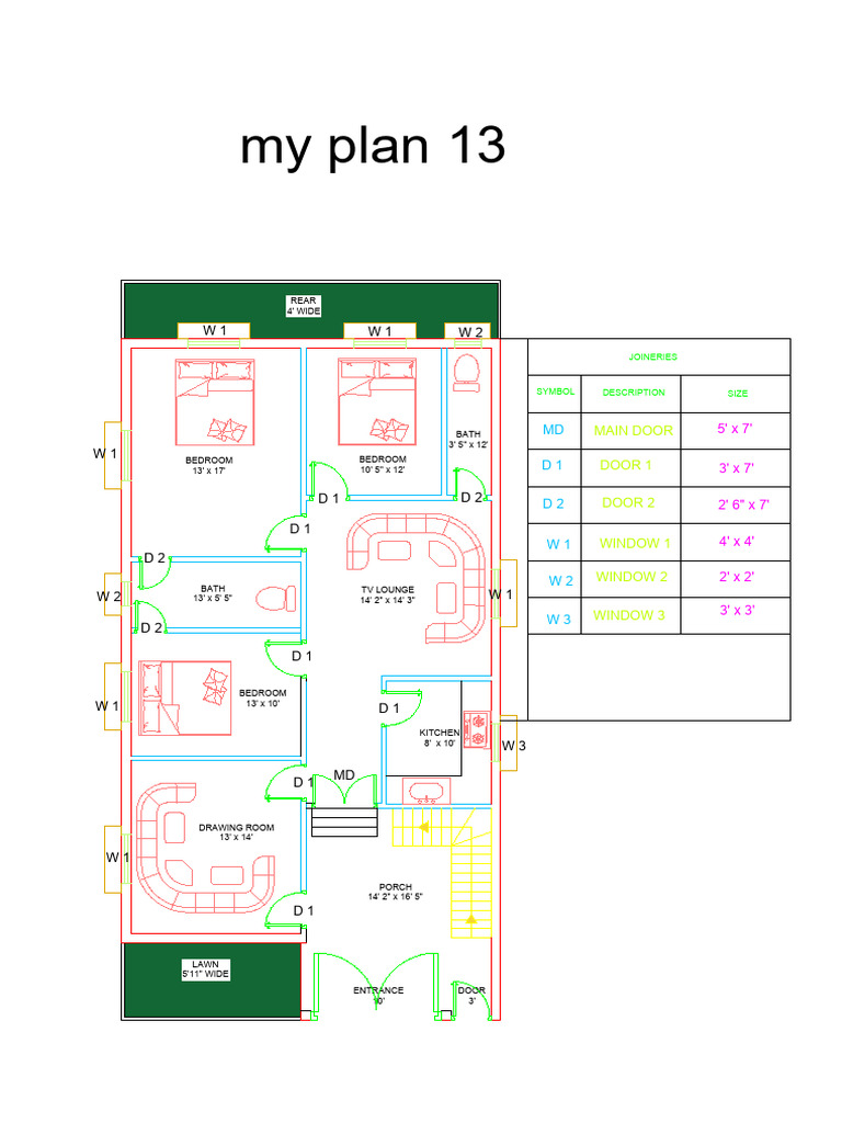 Detailed Room Dimensions and Layout | PDF