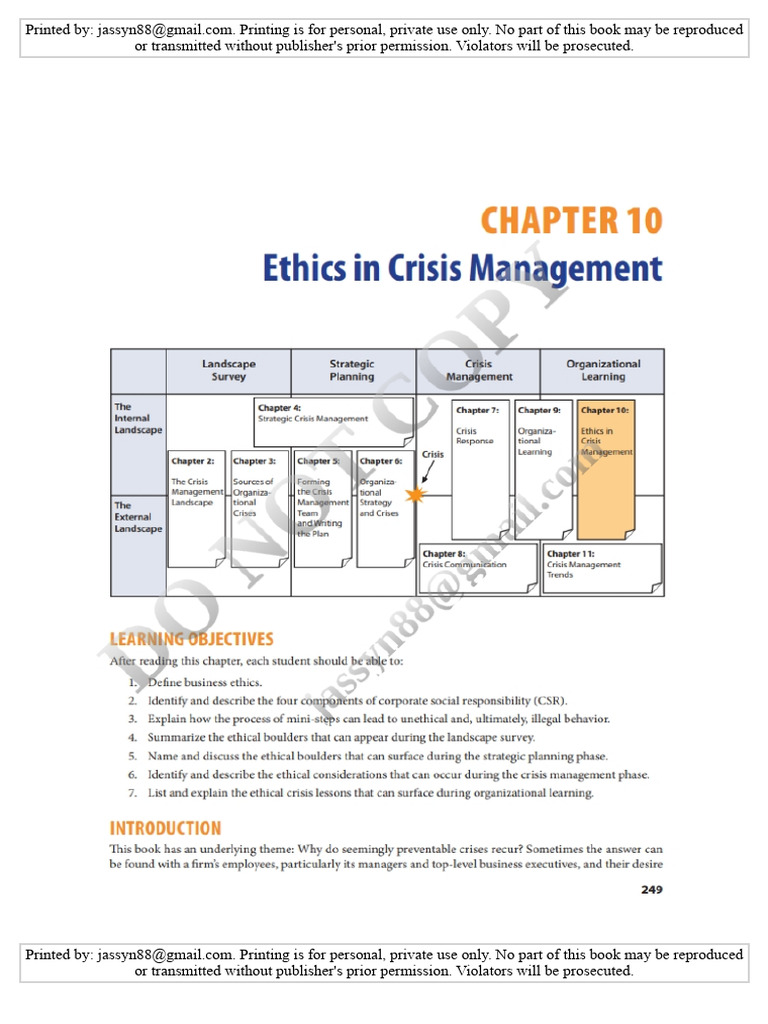 Ethics in Crisis Management Analysis | PDF | Hydroelectricity | Economies