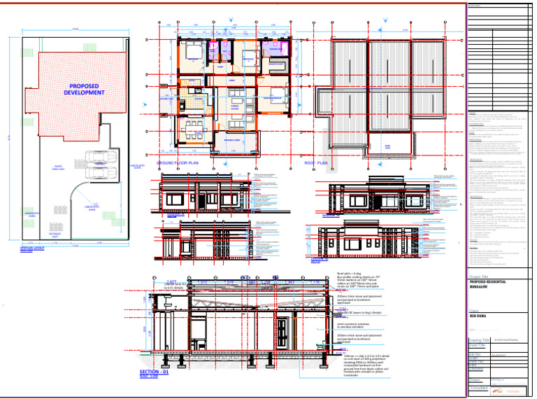 Proposed Residential Development Plan | PDF | Concrete | Drainage
