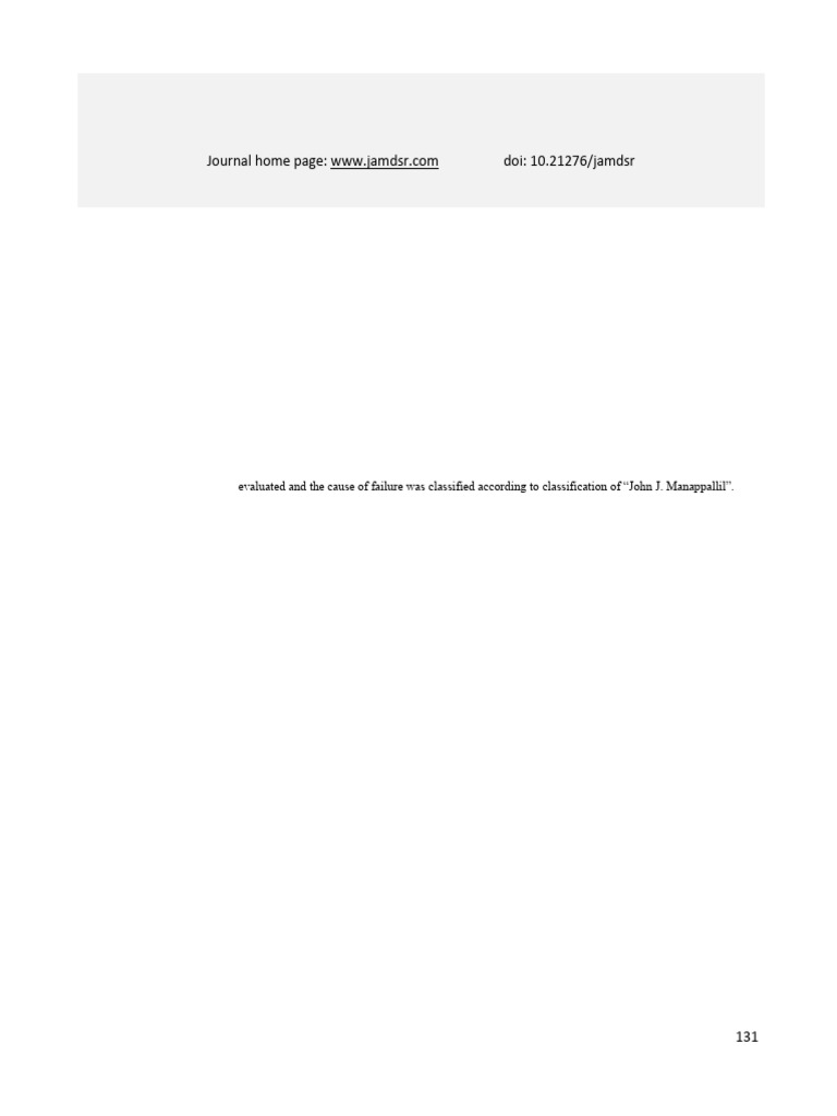 Riginal Rticle Assessment of Complications Associated With Fixed ...