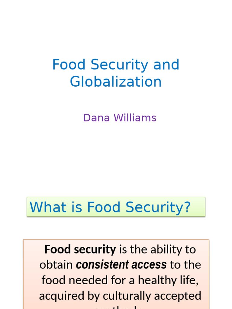 Globalization's Impact on Food Security | PDF | Food Security | Hunger