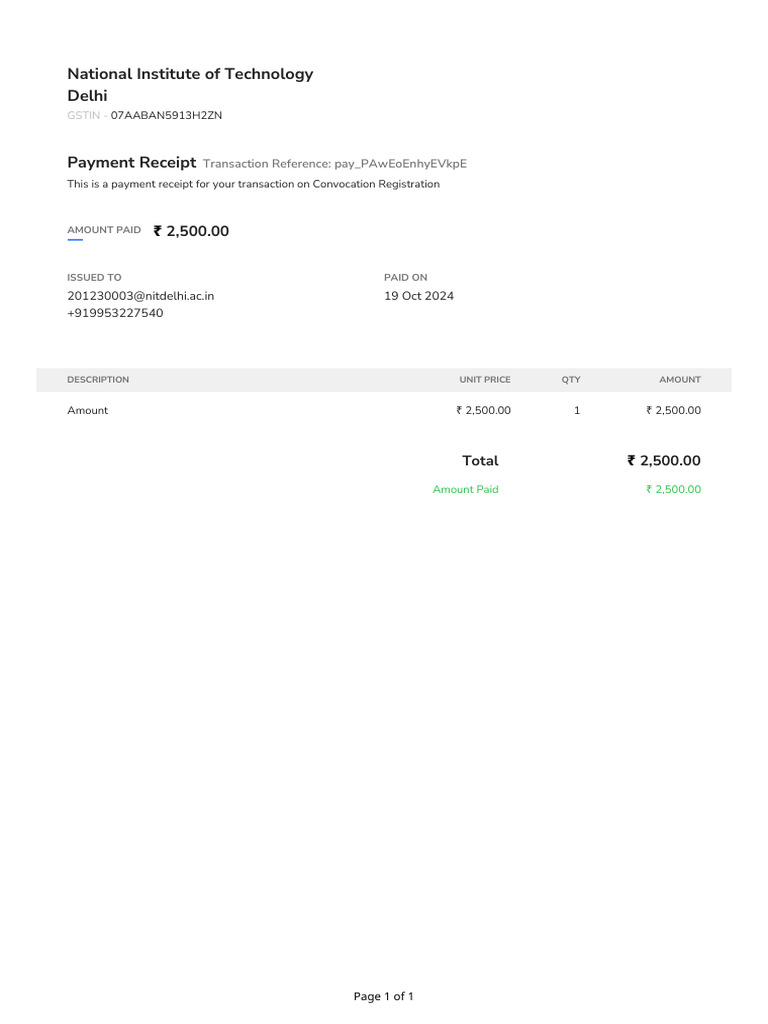 Payment | PDF