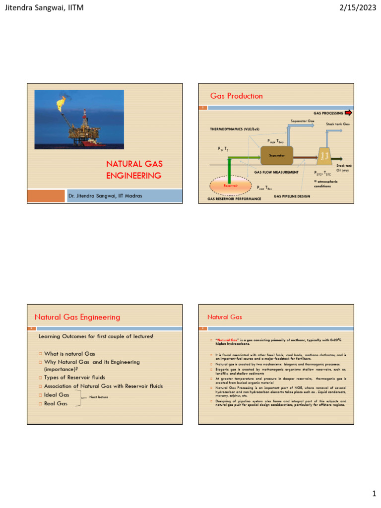 Handout Part 1 | PDF | Natural Gas | Gases