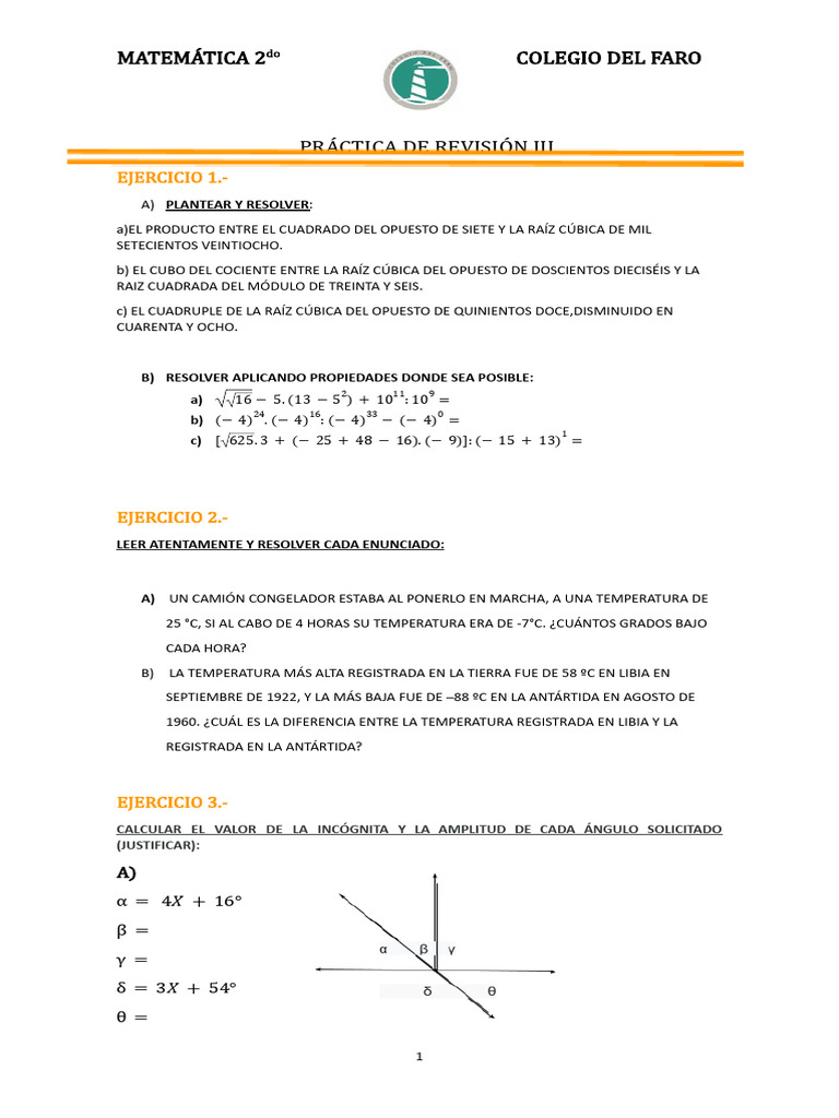Ejercicios de Matemáticas para 2do Grado | PDF