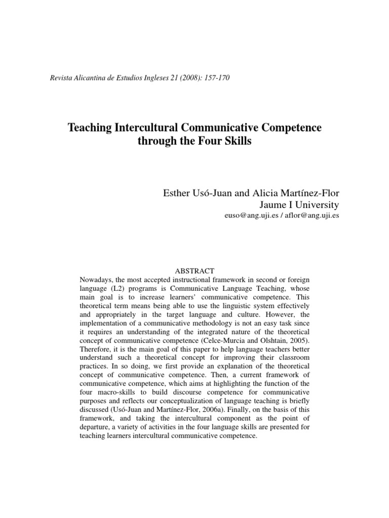 Communicative Competence | PDF