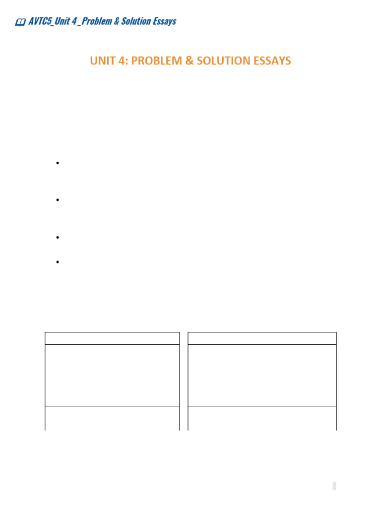 Problem & Solution Essay Guide | PDF | Essays | Cognitive Science