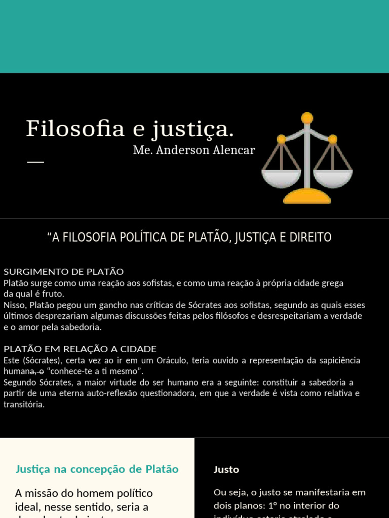 Justiça na Filosofia de Platão e Aristóteles | PDF | Justiça | Crime e ...