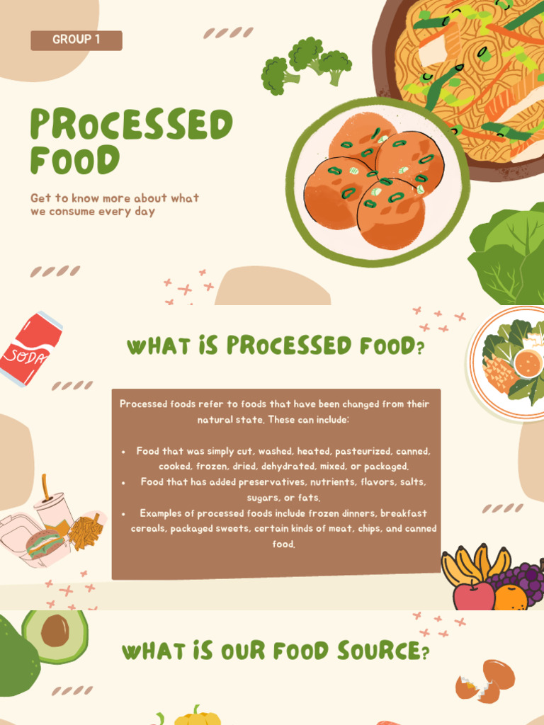 Understanding Processed Foods and Sustainability | PDF | Sustainable ...
