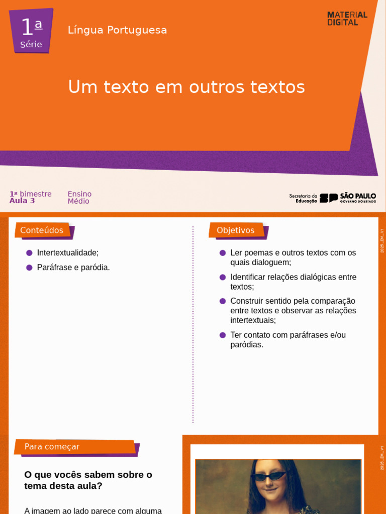 Aula 3 - Um Texto em Outros Textos | PDF | Paródia