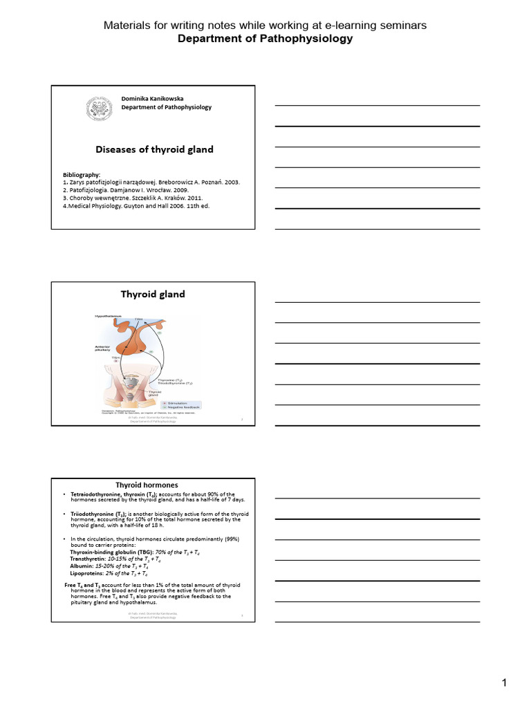 Endocrine+Lecture+(Thyroid)+Part3 | PDF | Thyroid Stimulating Hormone ...
