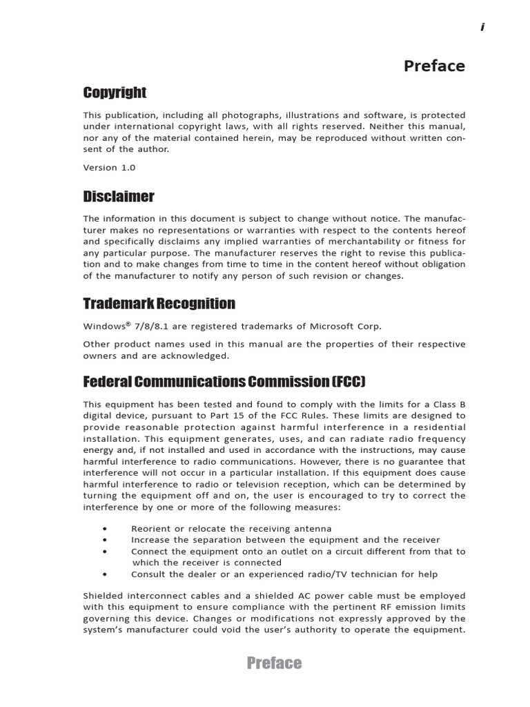 Preface | PDF | Bios | Usb