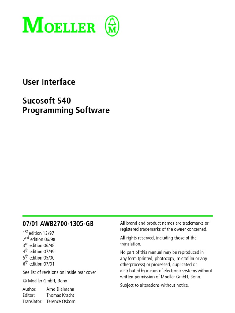 Moeller sucosoft s40 v5.02