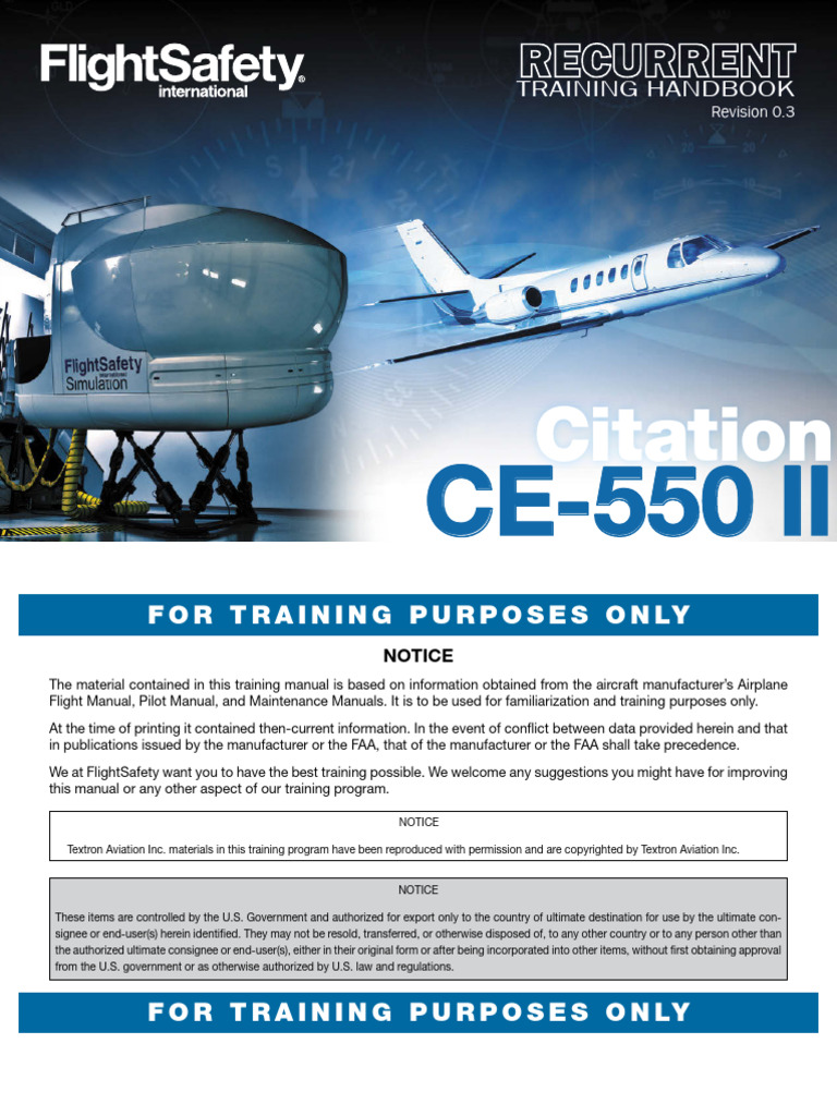 Recurrent Training Handbook Citaion LL | PDF | Voltage | Power Inverter