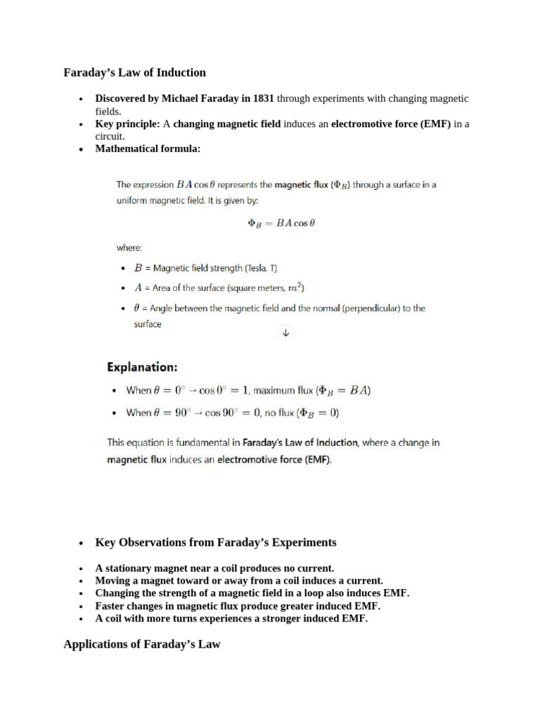 Faraday | PDF