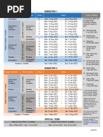 NUS Academic Calendar 2024/2025 | PDF | Academic Term