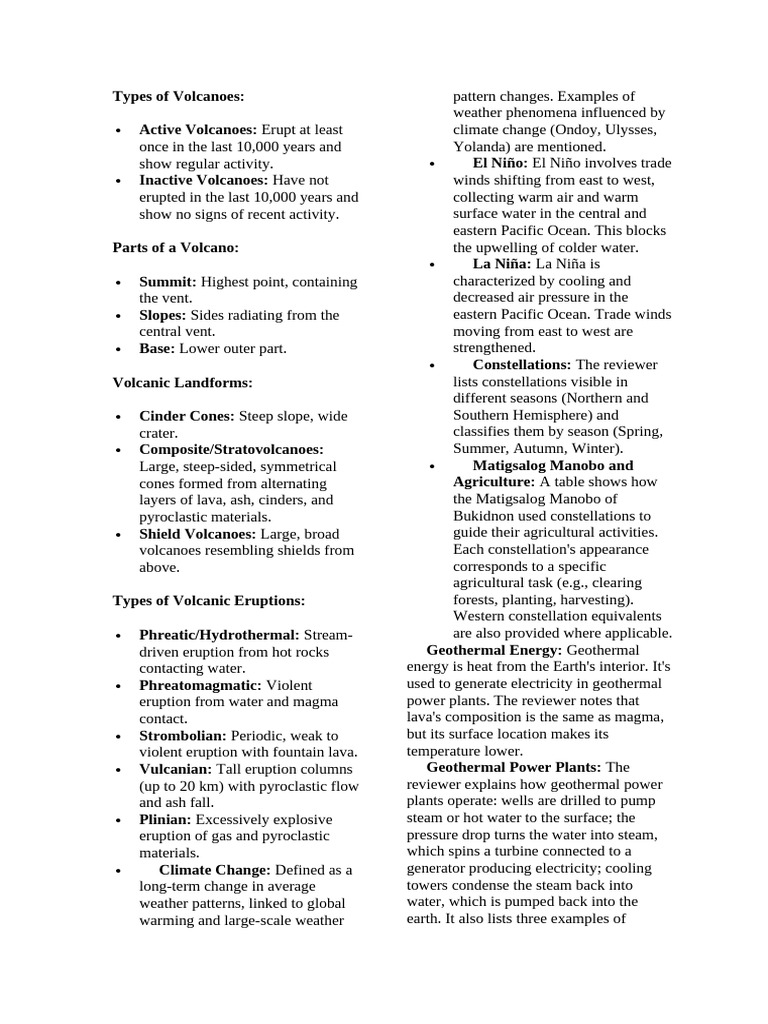Types of Volcanoes | PDF | Types Of Volcanic Eruptions | Volcano
