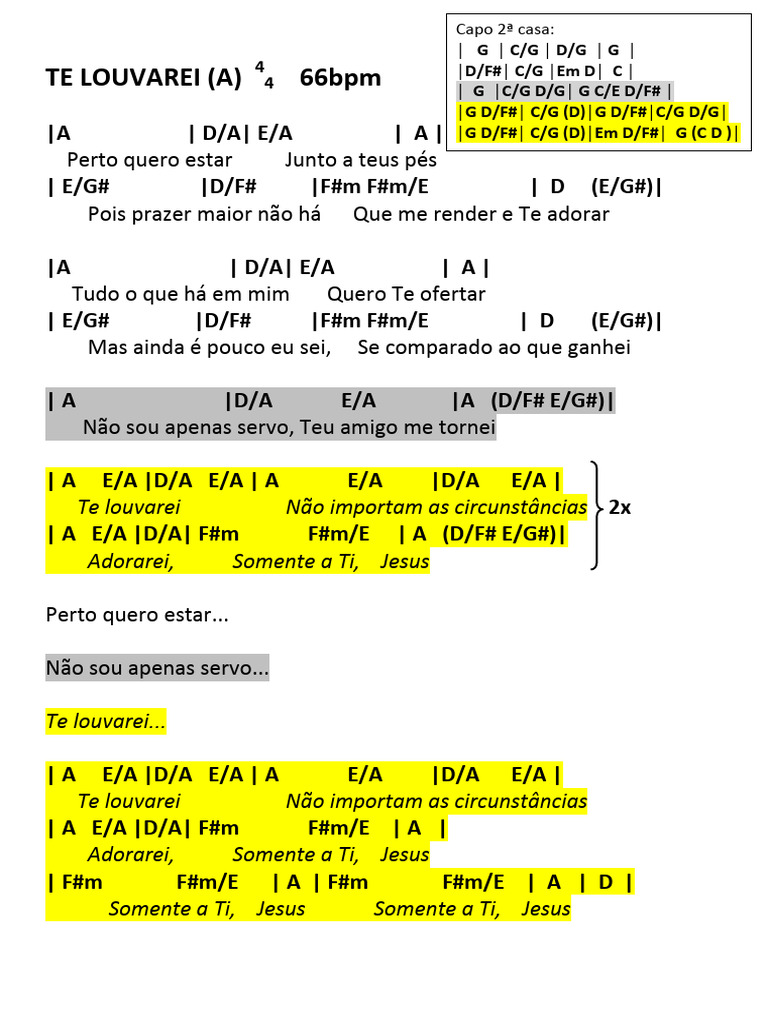 Letra da Música 