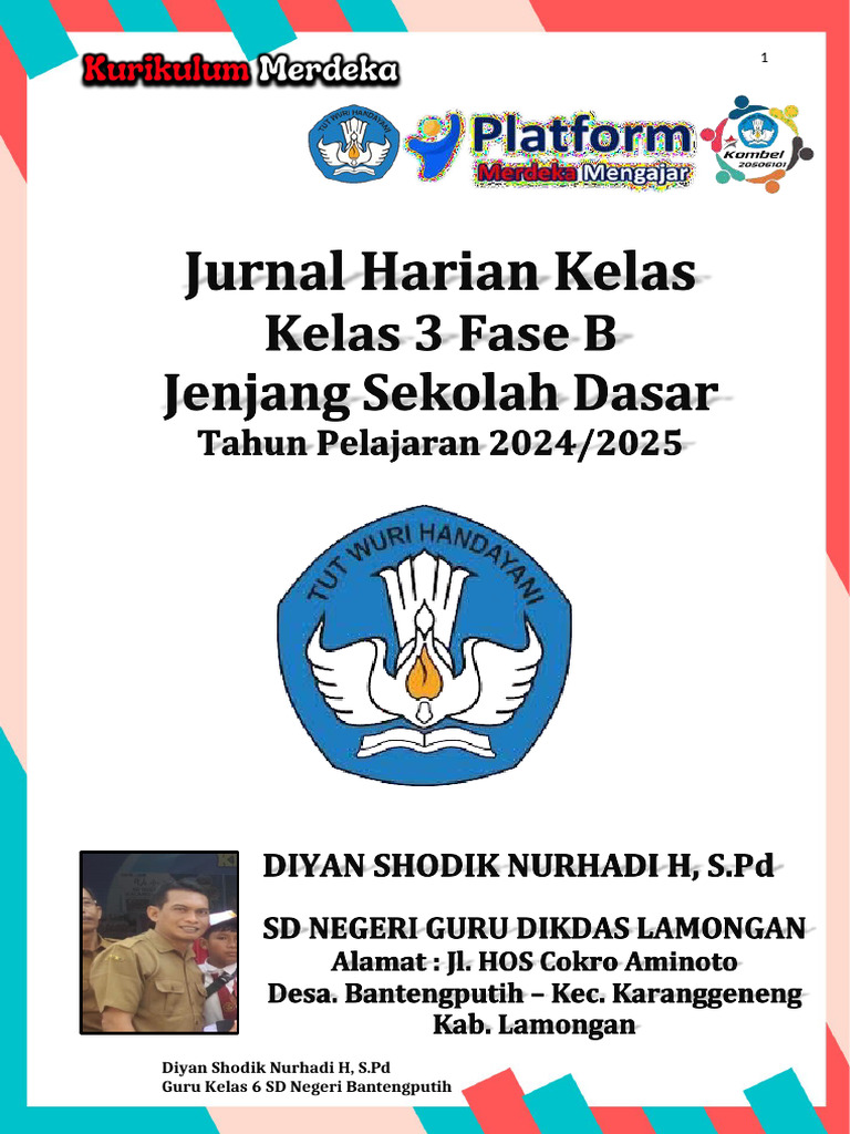 Jurnal Pembelajaran Kelas 3 SD 2024/2025 | PDF