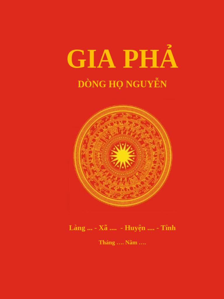 Mau Bia Gia Pha Dep File Word Vieclamvui | PDF
